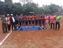 Karang Taruna Karya Setia Desa Baros Gelar Turnamen Sepak Bola