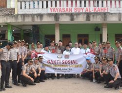 Siswa SIP Angkatan ke-54 Gelombang 2 Polda Banten Gelar Bakti Sosial 