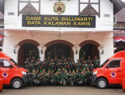 Danrem 064/MY Serahkan Bantuan BNPB kepada Jajaran Kodim