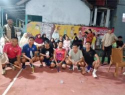 Warga Komplek Korem Cilaku Gelar Pertandingan Bulutangkis