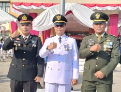 Danramil 0602-02/Kasemen Gelar Upacara HUT RI ke-80 Bersama Muspika dan Kepala Desa