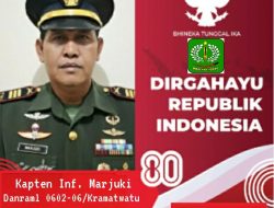 Danramil 0602-06/Kramatwatu Mengucapkan Dirgahayu Kemerdekaan RI Ke-80