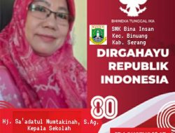 Kepala SMK Bina Insan Kecamatan Binuang Mengucapkan Dirgahayu Kemerdekaan RI Ke-80