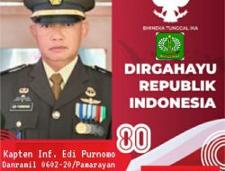 Danramil 0602-20/Pamarayan Mengucapkan Dirgahayu Kemerdekaan RI Ke-80
