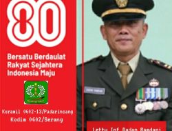 Danramil 0602-13/Padarincang Mengucapkan Dirgahayu Kemerdekaan RI Ke-80
