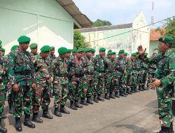 Antisipasi Unras, Kodim 0602/Serang Perkuat Pengamanan Markas Polda Banten