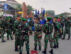 Dandim 0602/Serang Pantau Pengamanan Demo di Gedung DPRD Banten