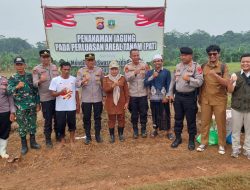 Desa Kampung Baru Gelar Penanaman Jagung Serentak