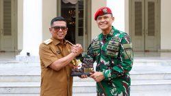 Gubernur Banten Sambut Hangat Komandan Grup 1 Kopassus, Tekankan Sinergi Pemprov-TNI