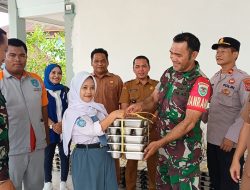 Danramil 0602-07/Waringin Kurung Bersama Camat Hadiri Peluncuran Program MBG