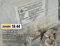 Rehab GSG Desa Kaduhauk, Pekerjaan Belum Rampung.MDST Sudah Dilakukan