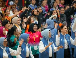 Tinawati Andra Soni Semangati Tim Banten di Lomba Senam Kreasi Nasional 2025