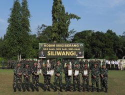 Dandim 0602/Serang Apresiasi 5 Koramil Sandabg Predikat Berprestasi