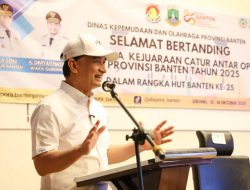 Tutup Kejuaraan Catur OPD, Wagub Banten Tekankan Pentingnya Kerjasama dan Soliditas