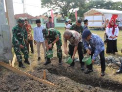 Peletakan Batu Pertama, Dandim 0602/Serang Tegaskan TNI Dukung Penuh Pembangunan KDMP