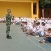 Babinsa Koramil 0602-20/Pamarayan Gelorakan Semangat Bela Negara di SMK Global 2 Bandung ‎