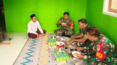 Danramil 0602-07/Waringin Kurung Pererat Silaturahmi dan Jaga Kondusivitas Wilayah