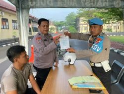 Kasi Propam Polres Serang Gelar Ops GAKTIBPLIN Bagi Anggota Polres Serang