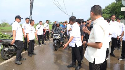 Atasi Kemacetan, Gubernur Andra Soni Tinjau Pembangunan Frontage Flyover Unyur 