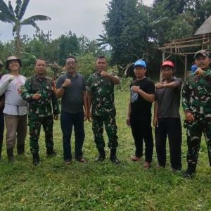 Danramil 0602-07/Waringin Kurung dan Babinsa Garda Terdepan Dukung Pembangunan KDMP