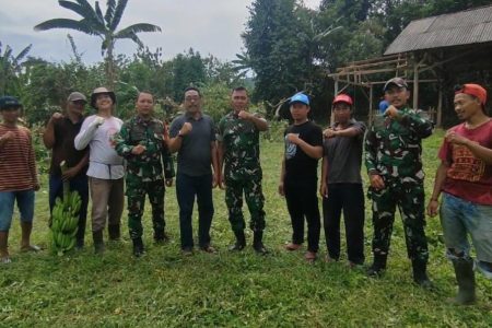 Danramil 0602-07/Waringin Kurung dan Babinsa Garda Terdepan Dukung Pembangunan KDMP