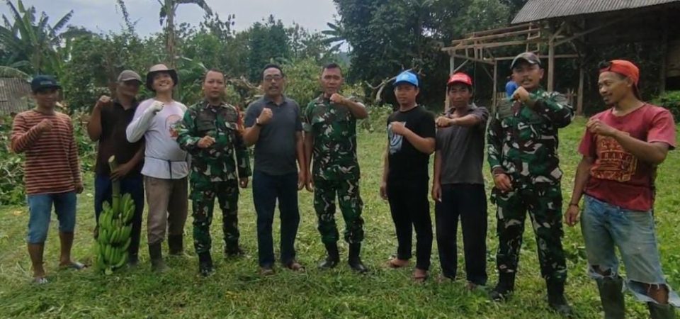 Danramil 0602-07/Waringin Kurung dan Babinsa Garda Terdepan Dukung Pembangunan KDMP