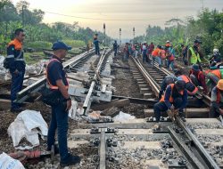 KAI Daop 5 Lakukan Penggantian Wesel di Stasiun Meluwung dan Gandrungmangun,