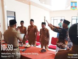 Tiga Pj Kepala Desa di Kecamatan Petir Dilantik, Camat Minta Fokus Pelayanan Warga