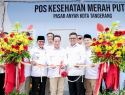 Perkuat Layanan Preventif, Gubernur Andra Soni Resmikan Pos Kesehatan Merah Putih di Pasar Anyar
