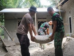 TMMD Ke-127 Kodim 0602/Serang: TNI-Polri Bahu-Membahu Rehab RTLH di Desa Sukamenak