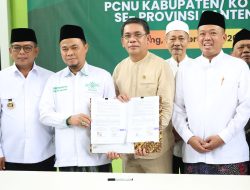 Bersama Menteri ATR/BPN, Gubernur Andra Soni Dorong Percepatan Sertifikasi Tanah Wakaf di Banten