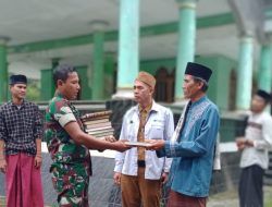 Satgas TMMD Kodim 0602/Serang Bagikan Ratusan Al-Qur’an ke Wilayah Terpencil di Cikeusal