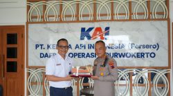 Perkuat Keamanan Kereta Api, KAI Daop 5 Purwokerto Terima Kunjungan Kapolresta Banyumas