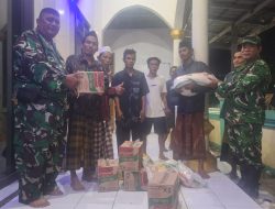 Peduli Sesama, Danramil 0602-02/Kasemen Serahkan Bantuan untuk Korban Banjir