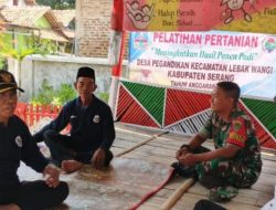 Babinsa Koramil 0602-10/Pontang Aktif Monitoring Wilayah Melalui Komsos