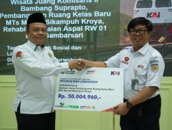 Wujud Kepedulian Sosial, KAI Daop 5 Purwokerto Salurkan Bantuan TJSL Rp137 Juta Lebih