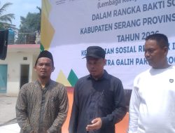 Di Yayasan Bani Syifa Desa Panyabrangan, Dinsos Kabupaten Serang Adalan Gotong Royong
