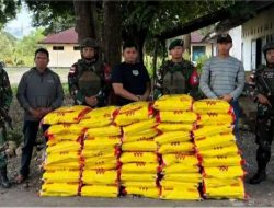Selundupkan 47 Karung Beras Asal Timor Leste Lewat Jalur Ilegal, Yonarmed 12 Berhasil Gagalkan