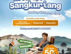 KA Sangkuriang Relasi Bandung–Banyuwangi Mulai Operasi 1 Mei 2026