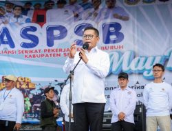 Di Peringatan May Day, Andra Soni Siap Tindak Tegas Praktik Percaloan Tenaga Kerja