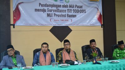 Ketua Umum MUI Banten Dorong MUI Kabupaten/Kota Terapkan ISO 9001:2015