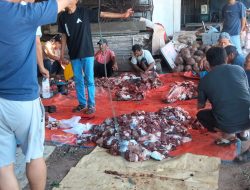 Ketua RW 03 Pengabuan Cilegon Salurkan Daging Kurban untuk 485 Warga