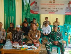 Babinsa Koramil 0602-20/Pamarayan Hadiri Peletakan Batu Pertama Bedah Rumah Polsek