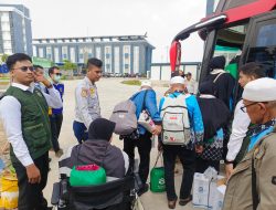 Jema’ah Haji Kloter Pertama Banten Tiba di Debarkasi Grand El Hajj dengan Selamat