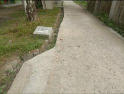 Jalan Rabat Beton Desa Cilayang Guha Baru Selesai Dibangun Sudah Rusak