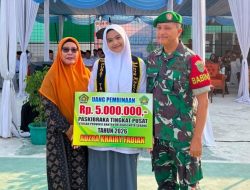 Buah Disiplin dan Do’a, Putri Babinsa Serma Risdianto Lolos Paskibraka Nasional