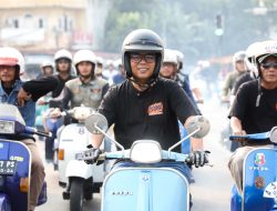 Naik Vespa Bersama SBB, Gubernur Andra Soni Ajak Komunitas Rawat Persatuan dan Promosikan Wisata Banten