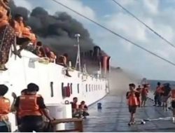 KMP Mutiara Sentosa 2 Terbakar di Laut Jawa, 5 Orang Tewas dan 225 Selamat