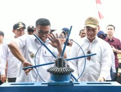 Belum Genap Dua Tahun Memimpin, Andra Soni Resmikan 7 Daerah Irigasi