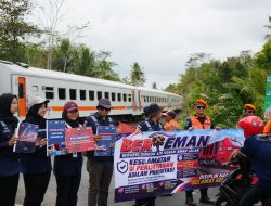 Tingkatkan Keselamatan Perlintasan Sebidang, KAI Daop 5 Purwokerto Gelar Sosialisasi di Banyumas dan Cilacap